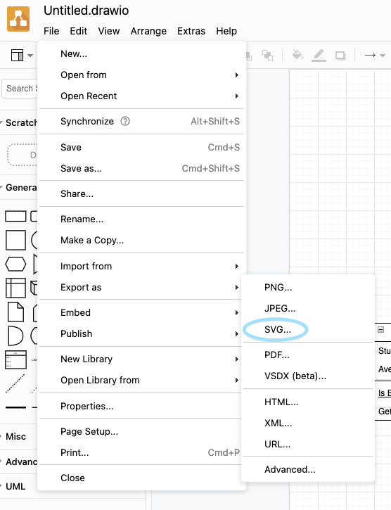 export as svg